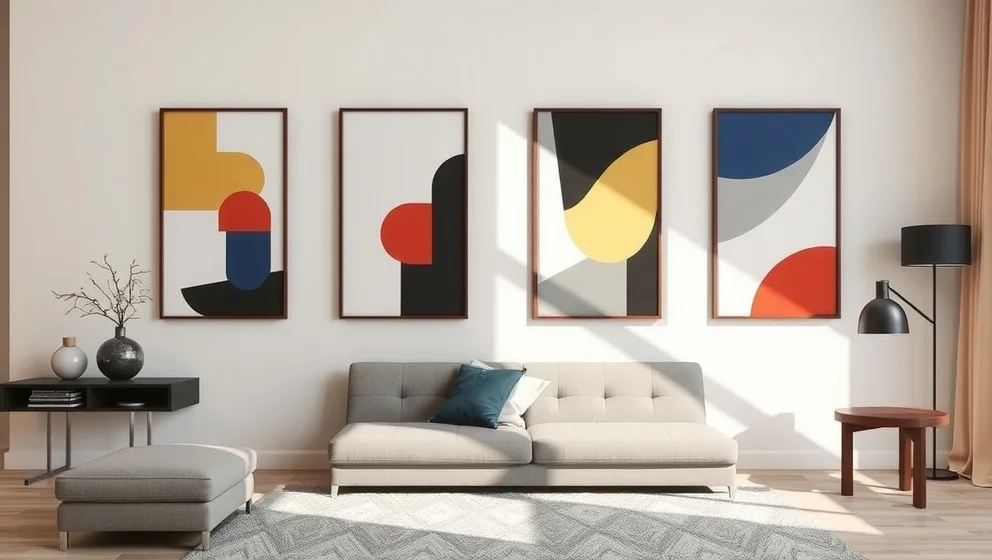 Moderna tavlor vardagsrum som passar din stil